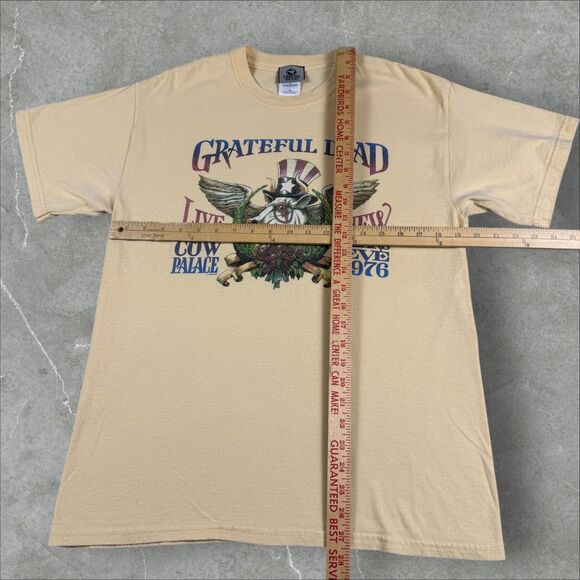 VTG Y2K Liquid Blue Grateful Dead Live At the Cow Palace NYE 1976 Grey Tag - Med - Picture 10 of 11